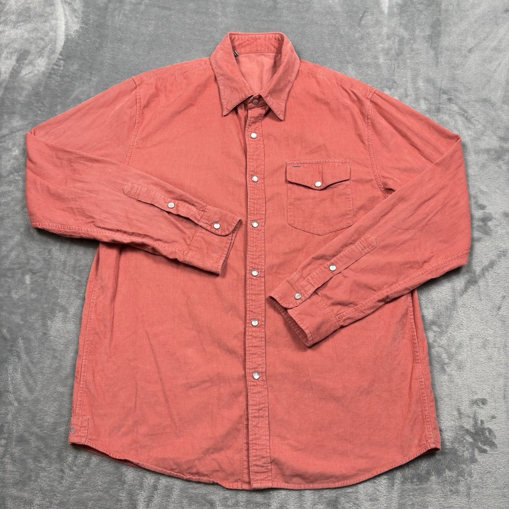 Criquet Corduroy Pearl Snap Shirt Long Sleeve Men's Size Medium*